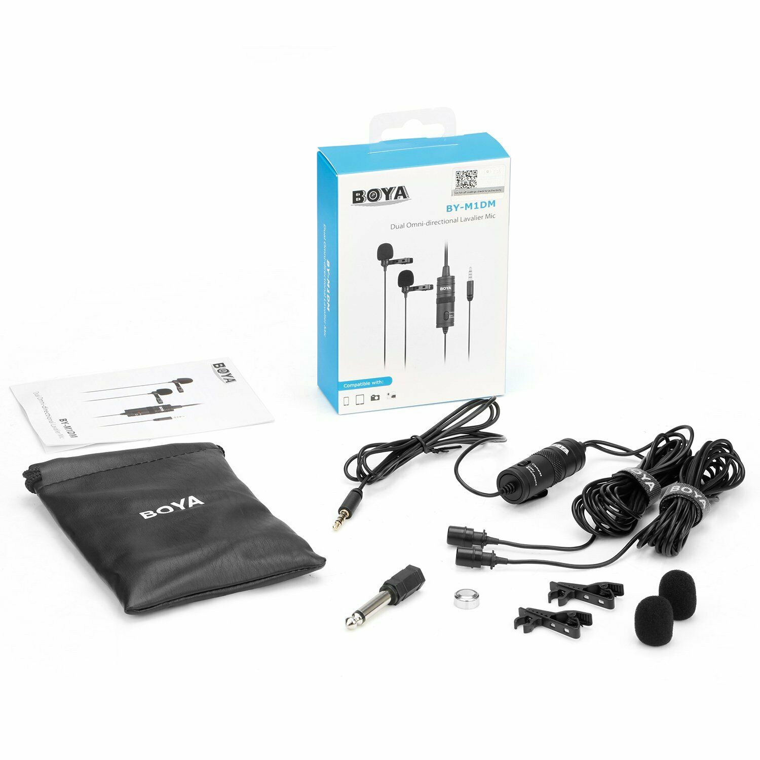 BY-M1DM Dual Lavalier Microphone BY-M1DM Dual Lavalier Microphone - Image 1