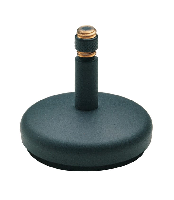 K&M Table Top Microphone Stand Gray Colour K&M Table Top Microphone Stand Gray Colour - Image 1