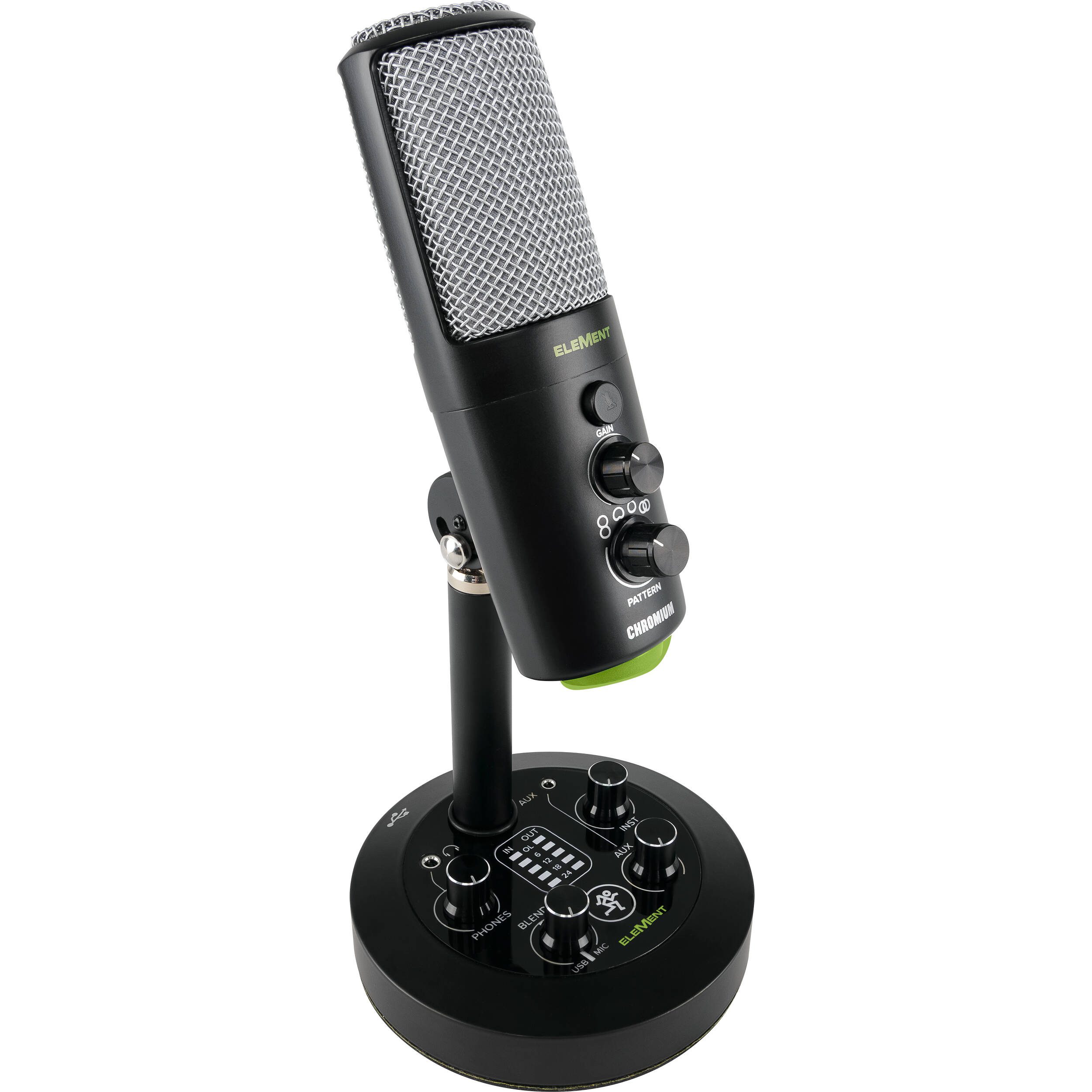 Mackie EleMent Series Chromium Premium USB Condenser Microphone Mackie EleMent Series Chromium Premium USB Condenser Microphone - Image 1