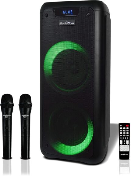 MediaCom MCI 525 Party Speaker with 2 Wireless Professional Microphone