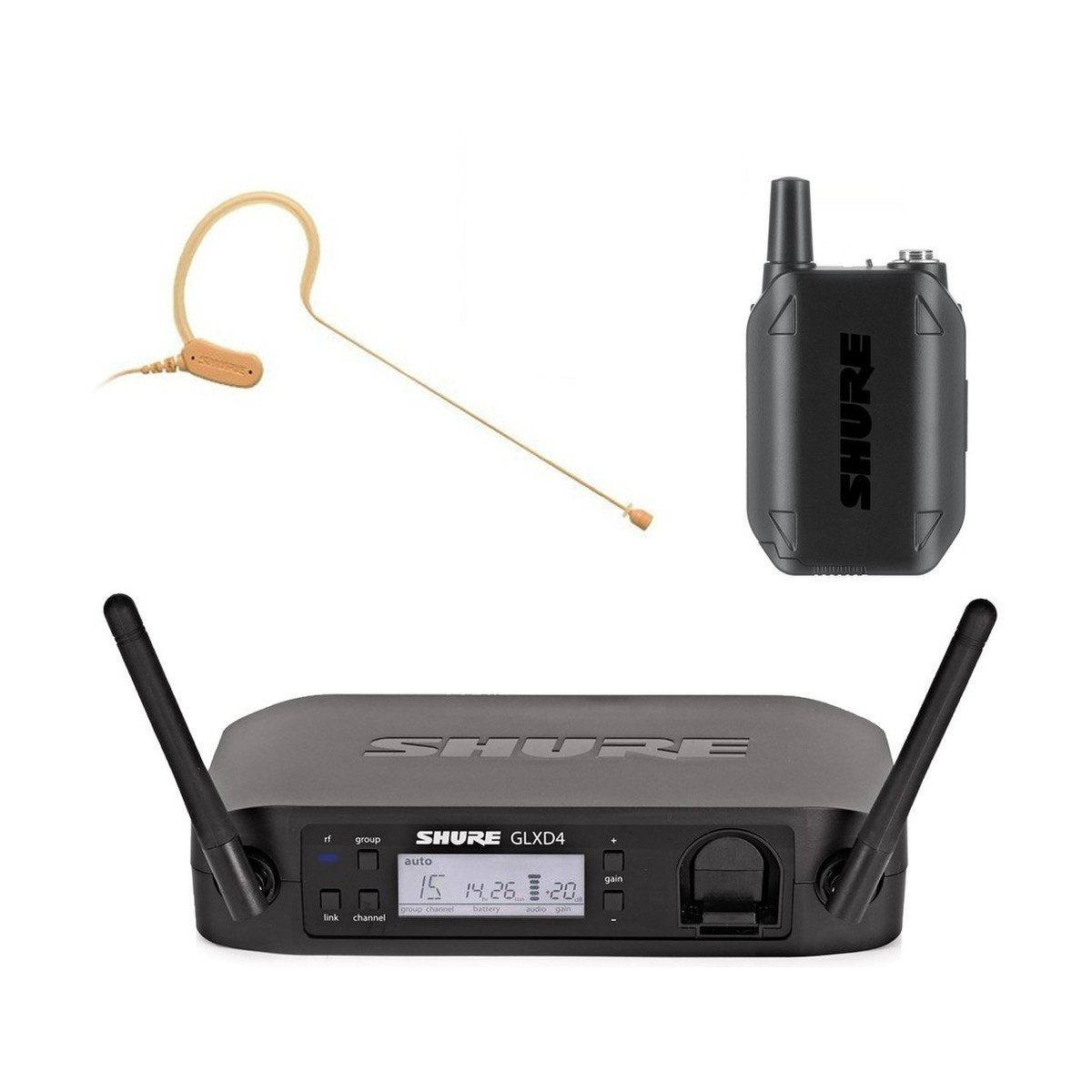 Shure GLXD14/MX53 Digital Wireless Headset System with MX153 Shure GLXD14/MX53 Digital Wireless Headset System with MX153 - Image 1